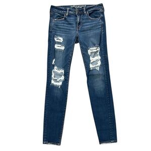 American Eagle Jegging Jeans Distressed Style